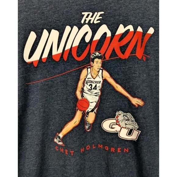 Chet Holmgren Gonzaga OKC Thunder, Rookie College Shirt The Unicorn Size Medium - Picture 2 of 5